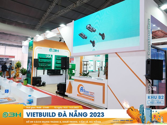 Gian hàng 3H đầu tư màn hình led quảng cáo sản phẩm